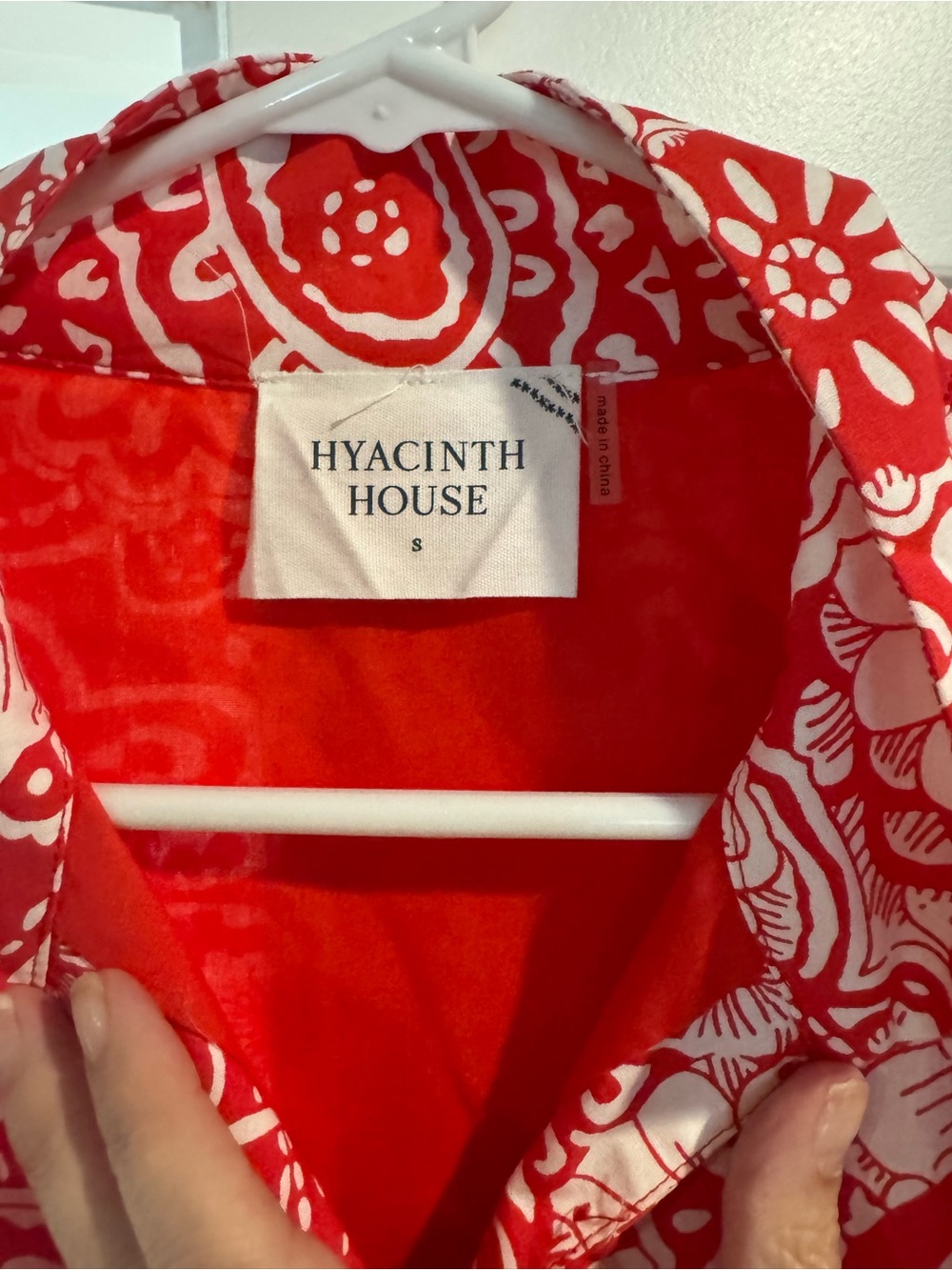 Hyacinth House Sleeveless Red & White Floral Hillsborough Midi - Picture 4 of 4
